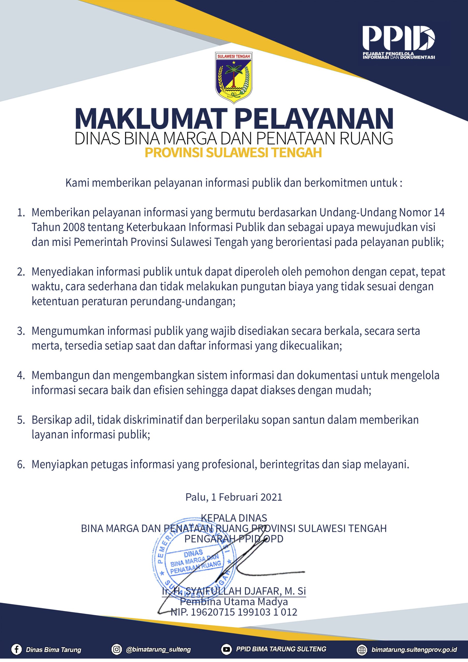 MAKLUMAT PELAYANAN CP